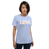 Love Print T Shirt For Her Japanese Kanji Design T-Shirt For Love 愛