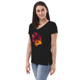 inu - Ladies Dog Kanji Design (V-Neck)